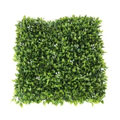 Natural Faux Artificial Greenery Boxwood Panel Plants