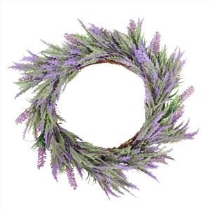 Τεχνητό λουλούδι στεφάνι μεταξωτό μωβ